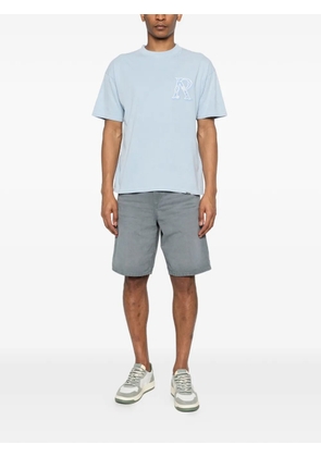 Represent Western Initial embroidery T-shirt - Blue