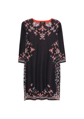 MARCCAIN graphic midi knit dress - Blue