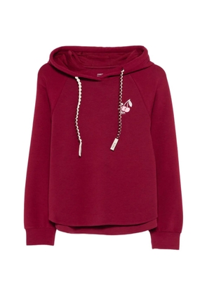 MARCCAIN logo-print hoodie - Red