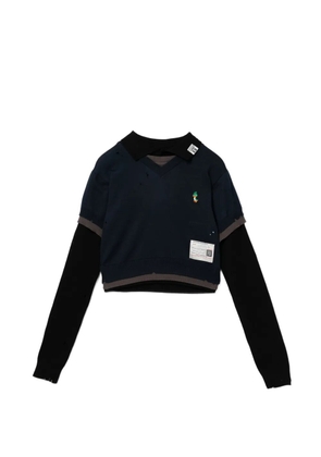 Maison MIHARA YASUHIRO layered sweater - Blue