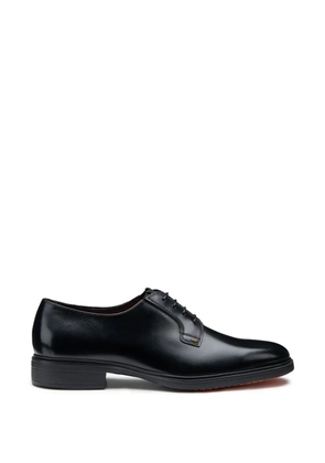 Santoni Easy lace-up leather derby shoes - Black