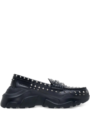 We11done studded platform loafers - Black