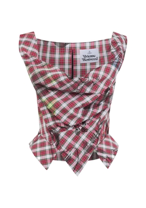 Vivienne Westwood Sunday plaid top - Red