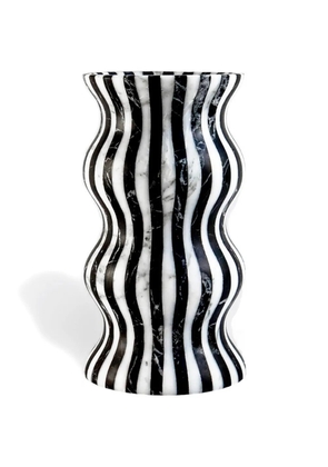 Editions Milano Versilla striped marble vase - Black