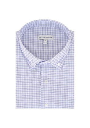 Peter Millar checked pointed-shirt shirt - White