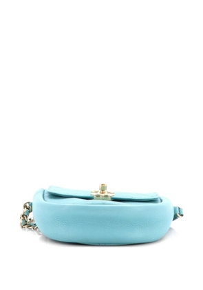 CHANEL Pre-Owned Casual Trip Messenger Bag Quilted Lambskin Mini crossbody bag - Blue