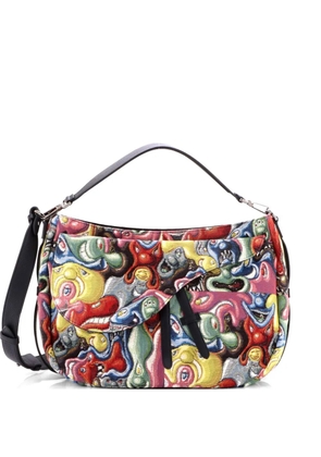 Christian Dior Pre-Owned Kenny Scharf Saddle Soft Bag Jacquard Printed Canvas crossbody bag - Multicolour
