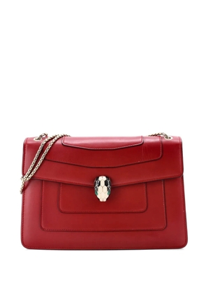Bvlgari Pre-Owned Serpenti Forever Square Leather Medium shoulder bag - Red