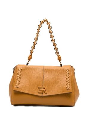 ERMANNO FIRENZE Eba braided-handle leather satchel bag - Neutrals