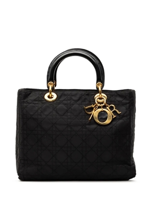 Christian Dior Pre-Owned 1999 Large Nylon Cannage Lady Dior satchel - Black