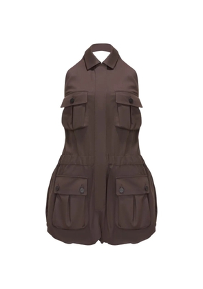 The Mannei collared jumpsuit - Brown