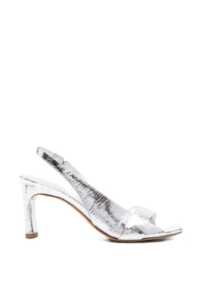Del Carlo metallic slingback sandals - Silver