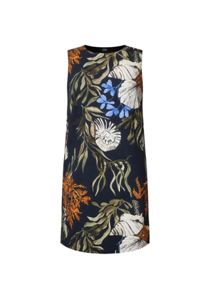 Marella floral-pattern mini dress - Blue