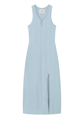 AERON side-slit midi dress - Blue