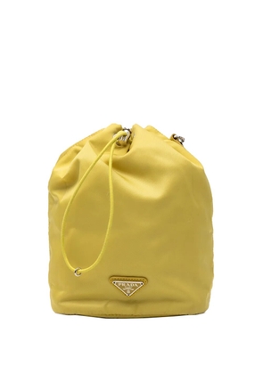 Prada Pre-Owned 2000-2013 Tessuto Drawstring Wristlet pouch - Yellow