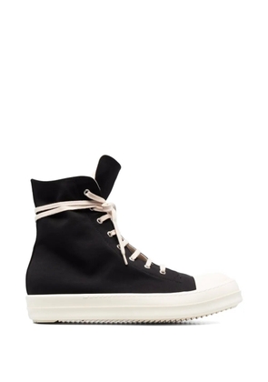 Rick Owens DRKSHDW lace-up zip sneakers - Black