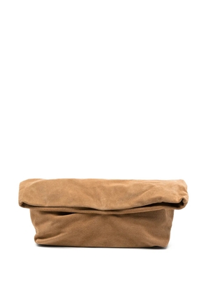 VICOLO foldover clutch bag - Neutrals