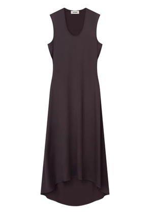 AERON gathered scoop-neck dress - Grey