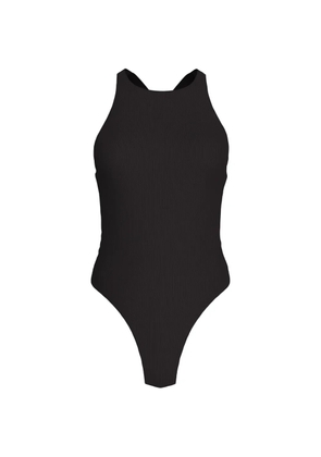 Calvin Klein Intense Power ribbed swimsuit - Black