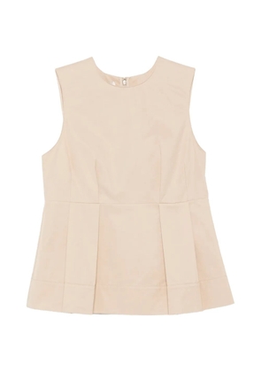 Vince sleeveless pleated blouse - Neutrals