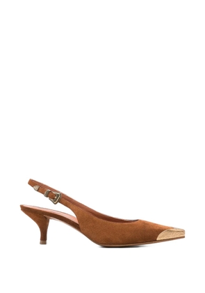 Roberto Festa Teseo buckle detail chanel leather pumps - Brown