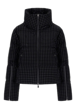 Herno pied-de-poule pattern padded jacket - Black