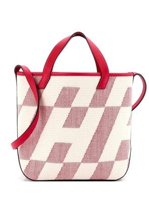 Hermès Pre-Owned Cabas H en Biais Tote Canvas with Leather 27 shoulder bag - Pink