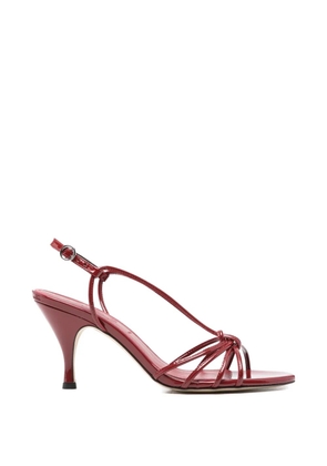 Aeyde Solange knotted strappy leather sandals - Red