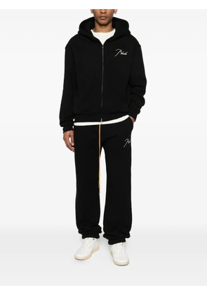 RHUDE signature zip hoodie - Black