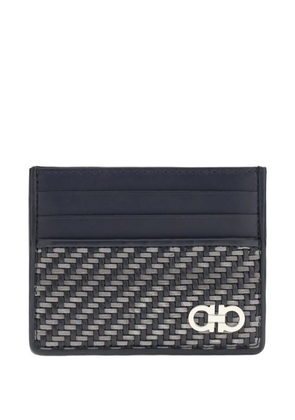 Ferragamo logo card holder - Blue