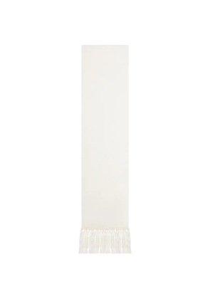 TOM FORD fringed scarf - White