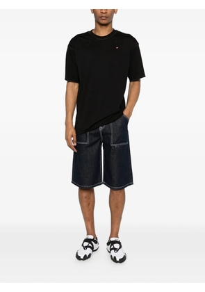 WRSTBHVR contrast-stitch denim shorts - Blue