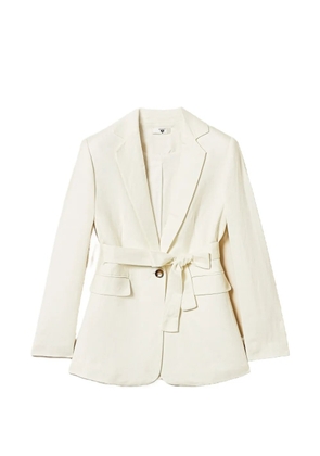 TWINSET belted blazer - White