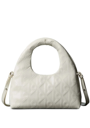 Calvin Klein embossed-logo shoulder bag - Neutrals