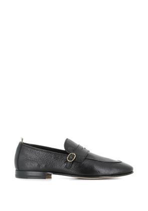 Officine Creative buckle leather monk shoes - Black