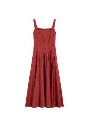Max Mara pleated dress - Red