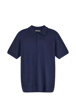 Corneliani buttoned polo shirt - Blue