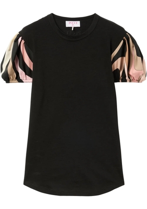 PUCCI printed-sleeves t-shirt - Black