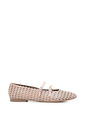 TAMARIS cut-out strap ballet flats - Neutrals