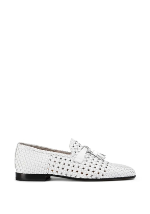 Doucal's woven loafers - White