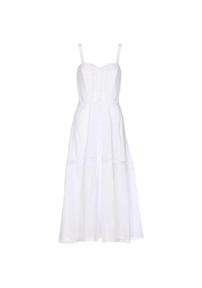 Charo Ruiz Ibiza Dafelle lace button maxi dress - White