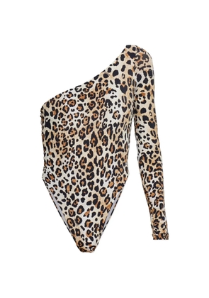 DSQUARED2 one-sleeve animal-print body - Neutrals