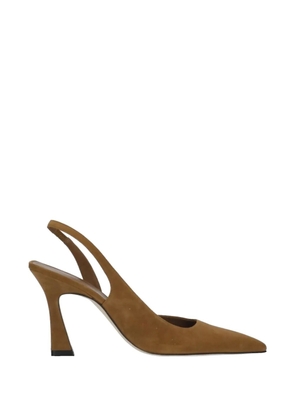 Stuart Weitzman Vinnie slingback suede pumps - Neutrals