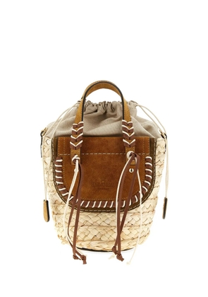 CUBA LAB x SanPa 'Habanera Cuoieria' woven bucket bag - Neutrals