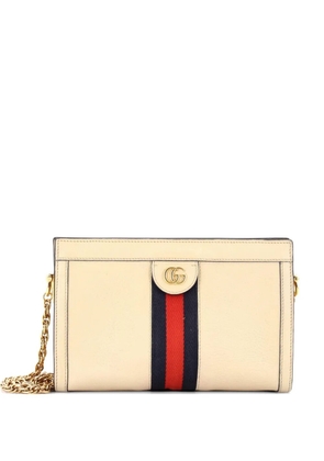 Gucci Pre-Owned Ophidia Chain Shoulder Bag Leather Small crossbody bag - Neutrals