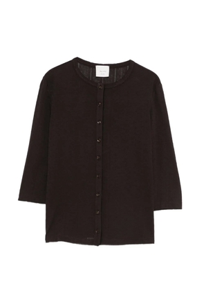 Alysi crew-neck cardigan - Brown
