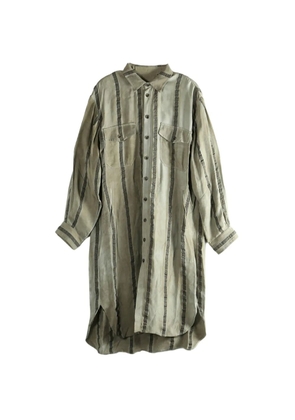 Uma Wang Trek striped shirt - Grey