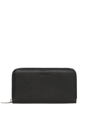 Doucal's leather continental wallet - Black