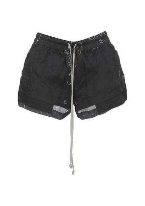 Rick Owens Fog drawstring-waist shorts - Black
