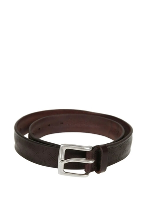 Orciani embossed leather belt - Brown